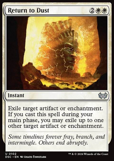 Return to Dust, Duskmourn: House of Horror Commander #102, Magic: The Gathering card