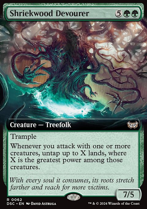 Shriekwood Devourer, Duskmourn: House of Horror Commander #62, Magic: The Gathering card