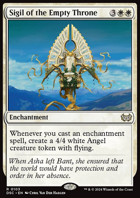 Sigil of the Empty Throne, Duskmourn: House of Horror Commander #103, Magic: The Gathering card