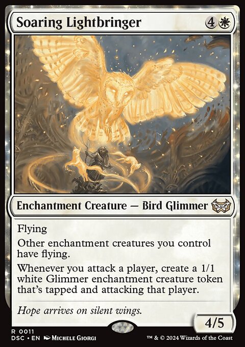 Soaring Lightbringer, Duskmourn: House of Horror Commander #11, Magic: The Gathering card