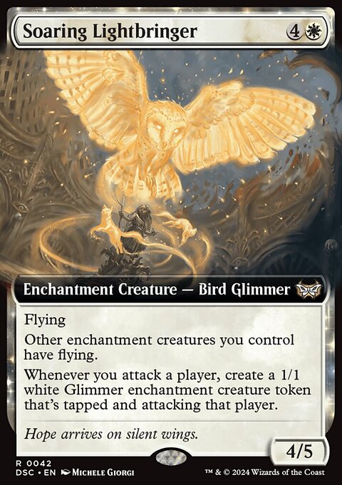 Soaring Lightbringer, Duskmourn: House of Horror Commander #42, Magic: The Gathering card