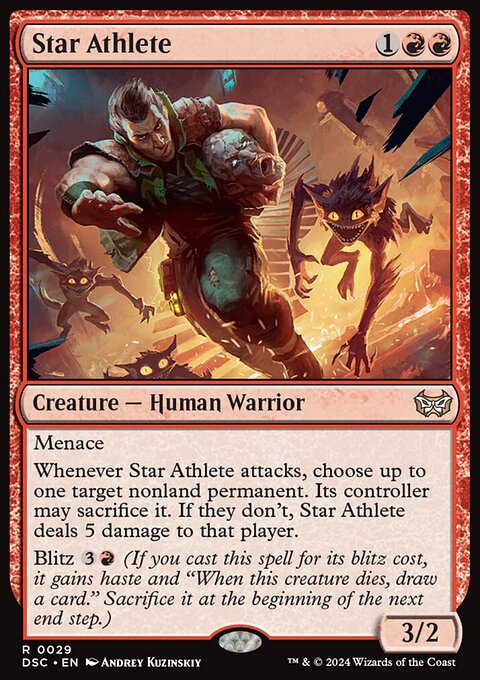 Star Athlete, Duskmourn: House of Horror Commander #29, Magic: The Gathering card