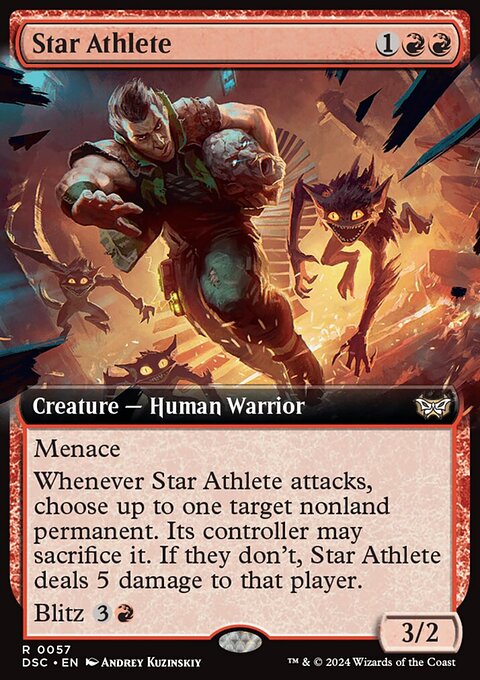 Star Athlete, Duskmourn: House of Horror Commander #57, Magic: The Gathering card