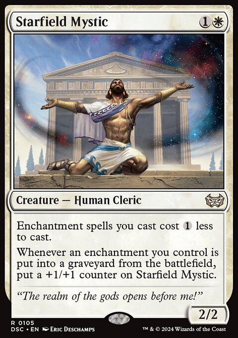 Starfield Mystic, Duskmourn: House of Horror Commander #105, Magic: The Gathering card