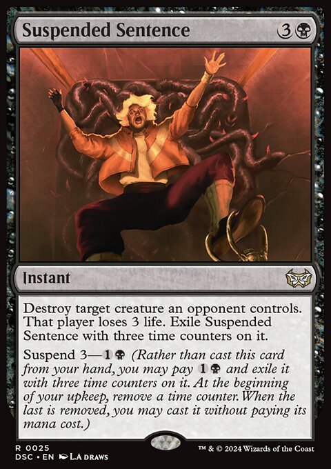 Suspended Sentence, Duskmourn: House of Horror Commander #25, Magic: The Gathering card