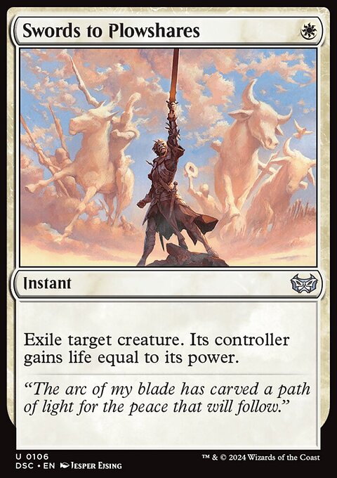 Swords to Plowshares, Duskmourn: House of Horror Commander #106, Magic: The Gathering card