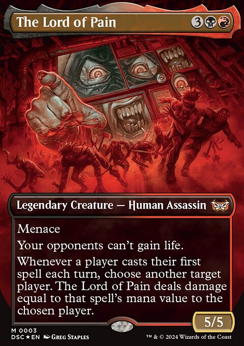The Lord of Pain, Duskmourn: House of Horror Commander #3, Magic: The Gathering card