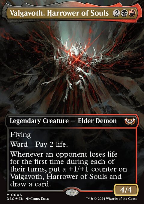 Valgavoth, Harrower of Souls, Duskmourn: House of Horror Commander #6, Magic: The Gathering card