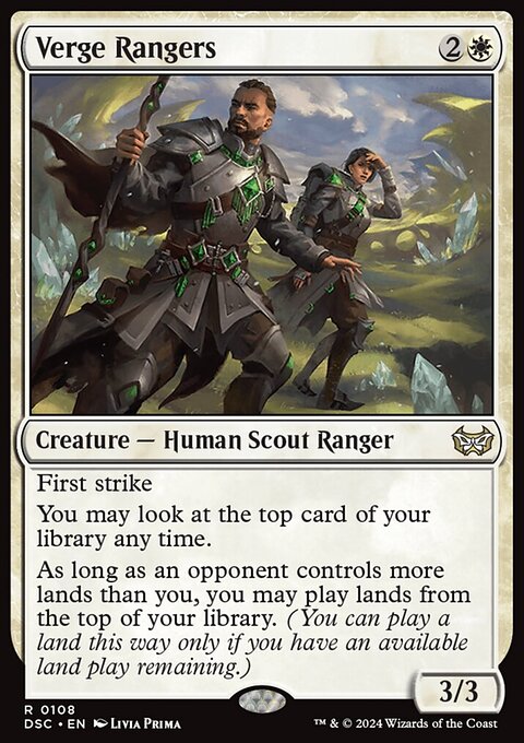 Verge Rangers, Duskmourn: House of Horror Commander #108, Magic: The Gathering card