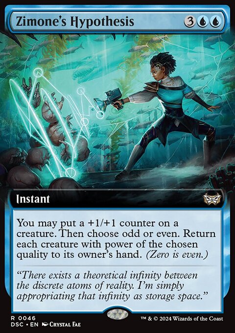 Zimone's Hypothesis, Duskmourn: House of Horror Commander #46, Magic: The Gathering card
