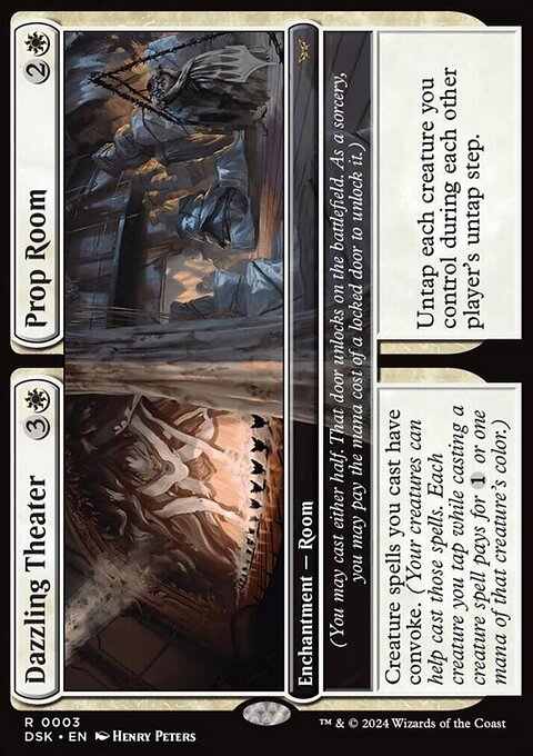 Dazzling Theater // Prop Room, Duskmourn: House of Horror Promos #3p, Magic: The Gathering card