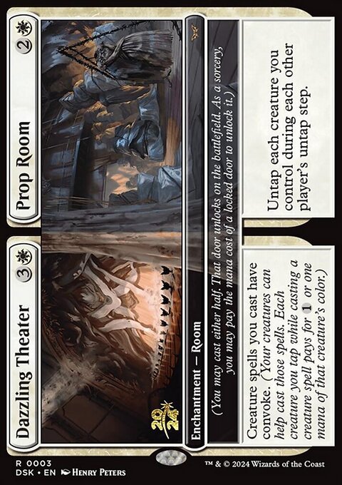 Dazzling Theater // Prop Room, Duskmourn: House of Horror Promos #3s, Magic: The Gathering card
