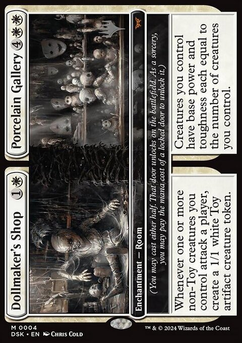 Dollmaker's Shop // Porcelain Gallery, Duskmourn: House of Horror Promos #4p, Magic: The Gathering card