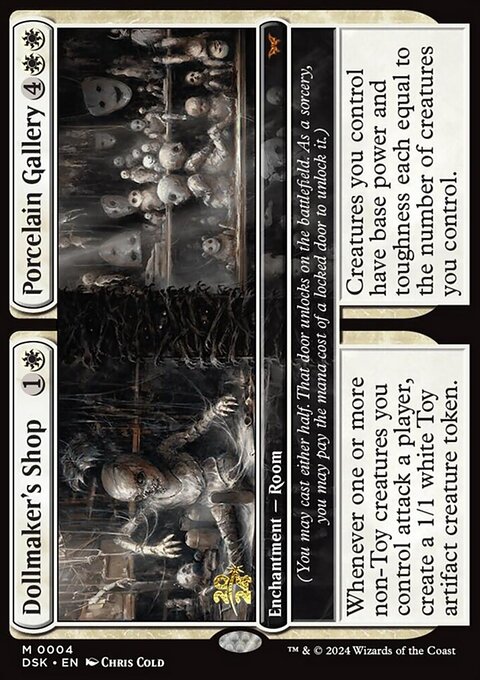 Dollmaker's Shop // Porcelain Gallery, Duskmourn: House of Horror Promos #4s, Magic: The Gathering card