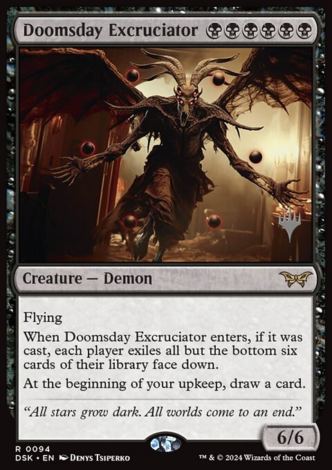 Doomsday Excruciator, Duskmourn: House of Horror Promos #94p, Magic: The Gathering card