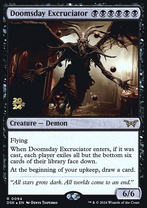 Doomsday Excruciator, Duskmourn: House of Horror Promos #94s, Magic: The Gathering card