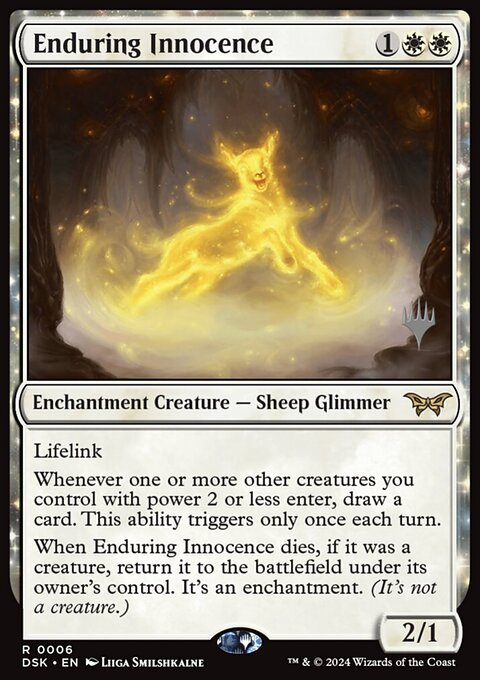 Enduring Innocence, Duskmourn: House of Horror Promos #6p, Magic: The Gathering card
