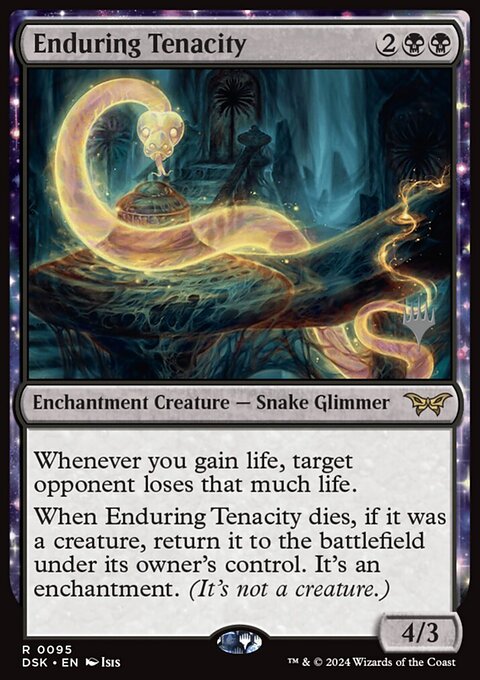 Enduring Tenacity, Duskmourn: House of Horror Promos #95p, Magic: The Gathering card