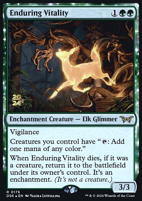 Enduring Vitality, Duskmourn: House of Horror Promos #176s, Magic: The Gathering card