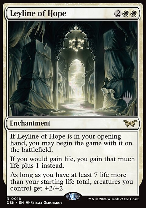 Leyline of Hope, Duskmourn: House of Horror Promos #18p, Magic: The Gathering card