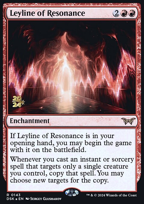 Leyline of Resonance, Duskmourn: House of Horror Promos #143s, Magic: The Gathering card