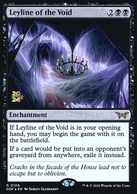 Leyline of the Void, Duskmourn: House of Horror Promos #106s, Magic: The Gathering card
