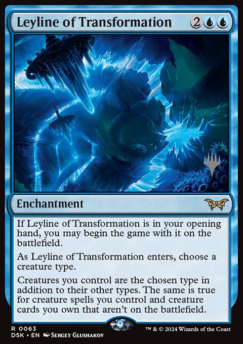 Leyline of Transformation, Duskmourn: House of Horror Promos #63p, Magic: The Gathering card