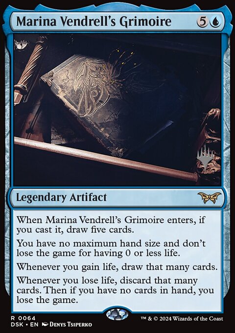 Marina Vendrell's Grimoire, Duskmourn: House of Horror Promos #64p, Magic: The Gathering card