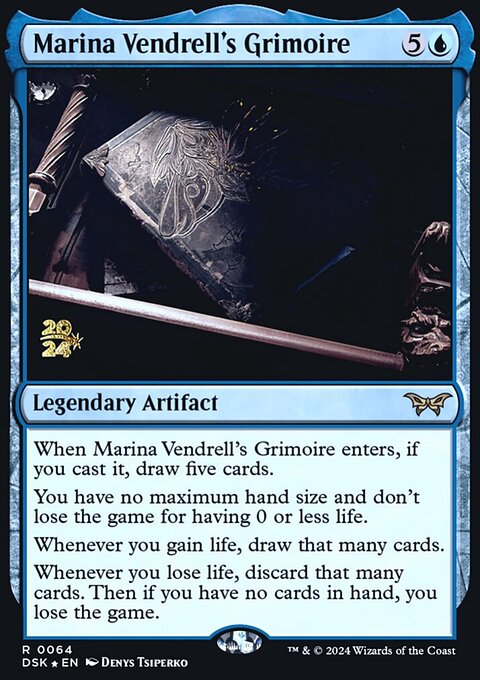 Marina Vendrell's Grimoire, Duskmourn: House of Horror Promos #64s, Magic: The Gathering card