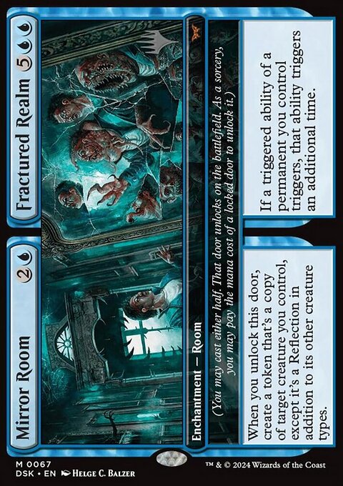 Mirror Room // Fractured Realm, Duskmourn: House of Horror Promos #67p, Magic: The Gathering card