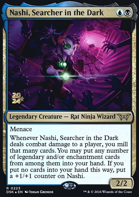 Nashi, Searcher in the Dark, Duskmourn: House of Horror Promos #223s, Magic: The Gathering card