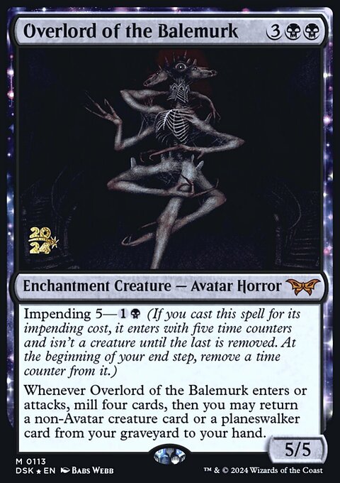 Overlord of the Balemurk, Duskmourn: House of Horror Promos #113s, Magic: The Gathering card
