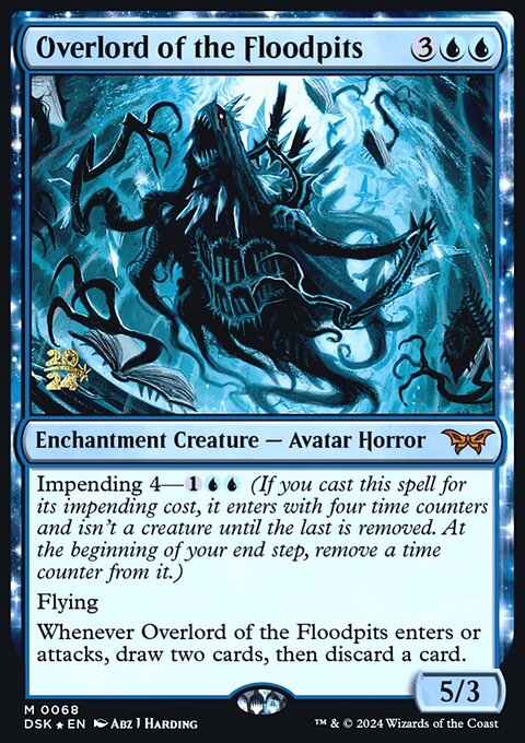 Overlord of the Floodpits, Duskmourn: House of Horror Promos #68s, Magic: The Gathering card