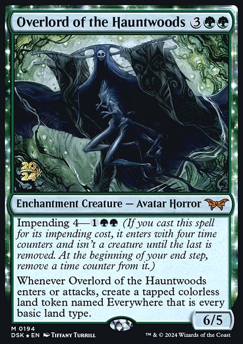 Overlord of the Hauntwoods, Duskmourn: House of Horror Promos #194s, Magic: The Gathering card