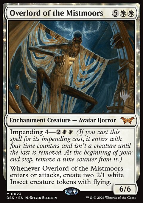 Overlord of the Mistmoors, Duskmourn: House of Horror Promos #23p, Magic: The Gathering card