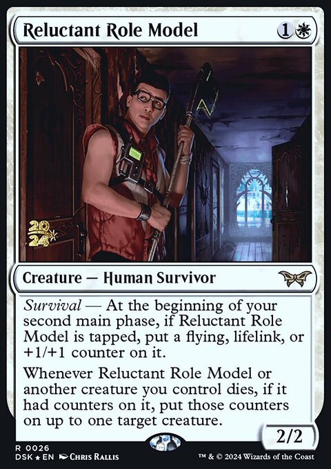 Reluctant Role Model, Duskmourn: House of Horror Promos #26s, Magic: The Gathering card