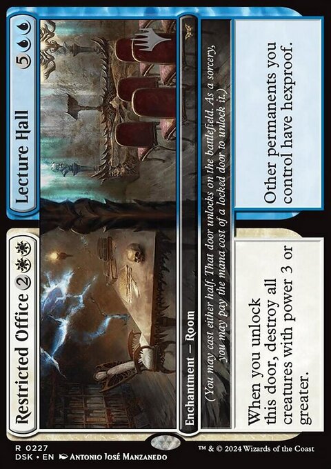 Restricted Office // Lecture Hall, Duskmourn: House of Horror Promos #227p, Magic: The Gathering card