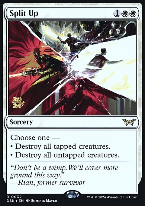 Split Up, Duskmourn: House of Horror Promos #32s, Magic: The Gathering card