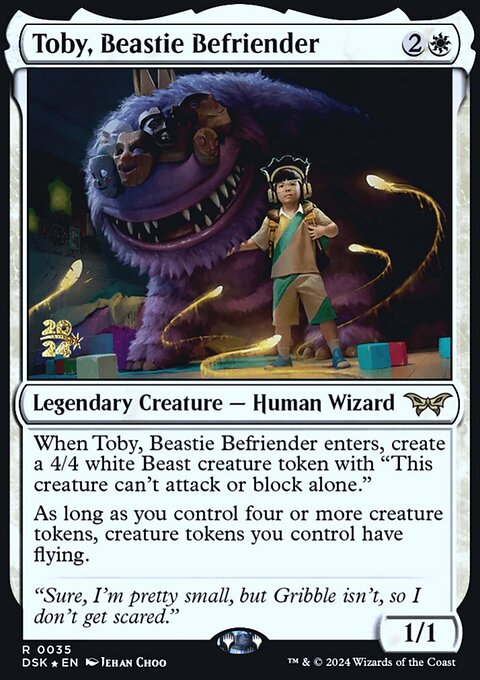 Toby, Beastie Befriender, Duskmourn: House of Horror Promos #35s, Magic: The Gathering card