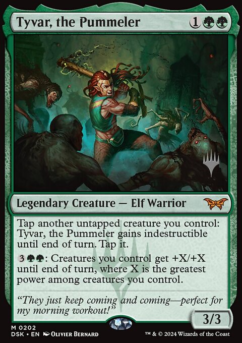 Tyvar, the Pummeler, Duskmourn: House of Horror Promos #202p, Magic: The Gathering card
