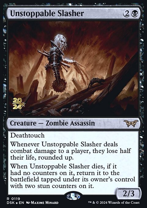 Unstoppable Slasher, Duskmourn: House of Horror Promos #119s, Magic: The Gathering card