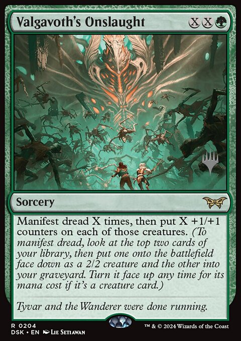 Valgavoth's Onslaught, Duskmourn: House of Horror Promos #204p, Magic: The Gathering card
