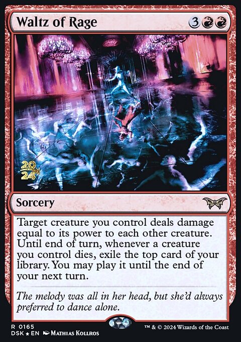 Waltz of Rage, Duskmourn: House of Horror Promos #165s, Magic: The Gathering card