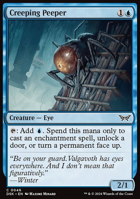 Creeping Peeper, Duskmourn: House of Horror #46, Magic: The Gathering card