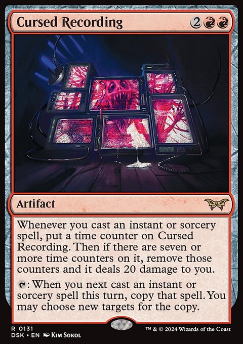 Cursed Recording, Duskmourn: House of Horror #131, Magic: The Gathering card