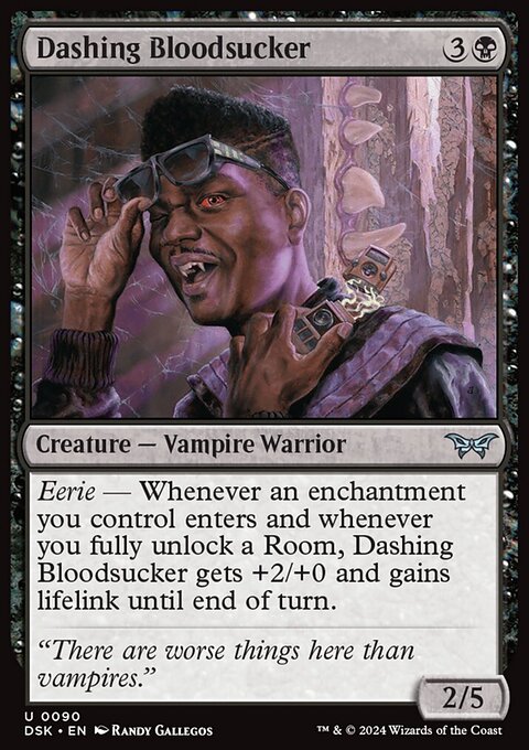 Dashing Bloodsucker, Duskmourn: House of Horror #90, Magic: The Gathering card