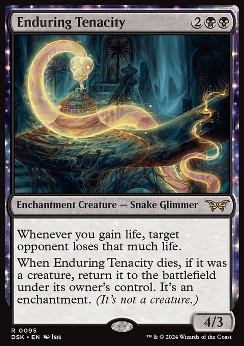 Enduring Tenacity, Duskmourn: House of Horror #95, Magic: The Gathering card