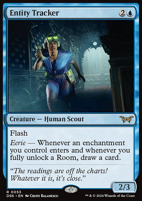 Entity Tracker, Duskmourn: House of Horror #53, Magic: The Gathering card