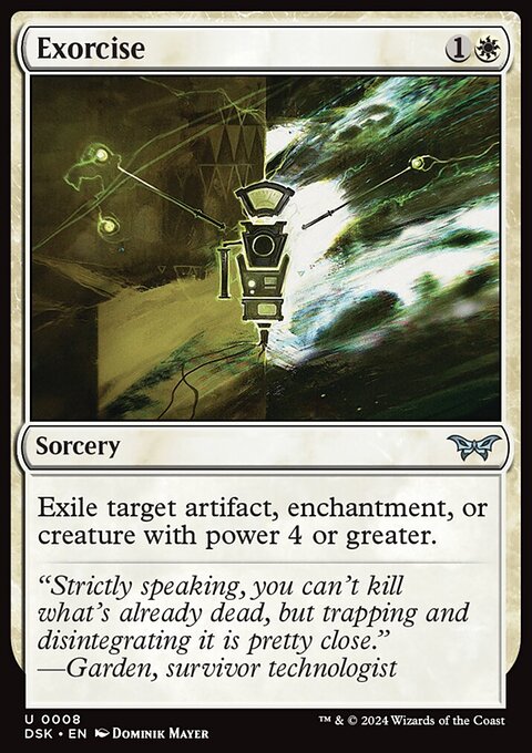Exorcise, Duskmourn: House of Horror #8, Magic: The Gathering card