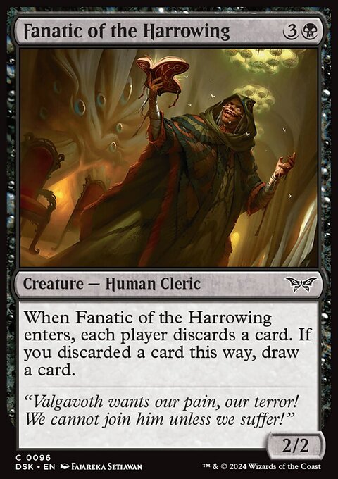 Fanatic of the Harrowing, Duskmourn: House of Horror #96, Magic: The Gathering card